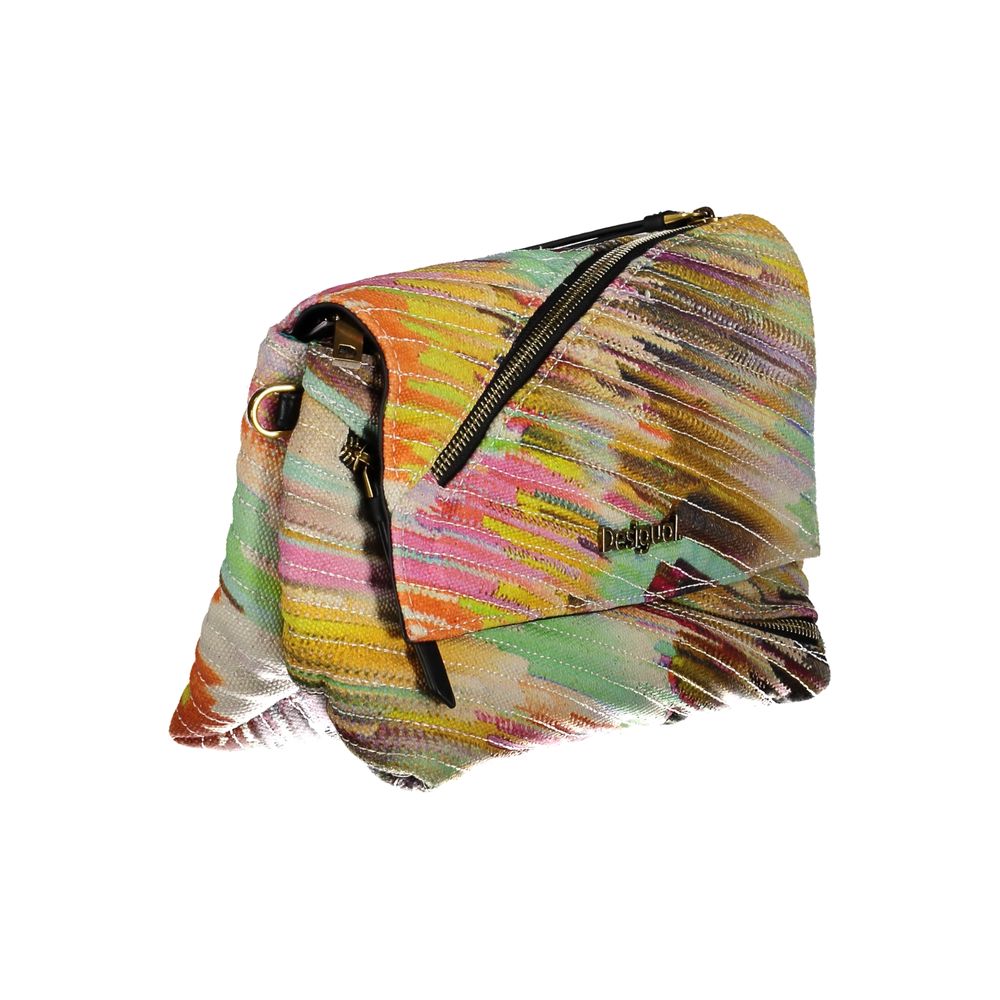 Desigual Gelbe Polyester-Handtasche