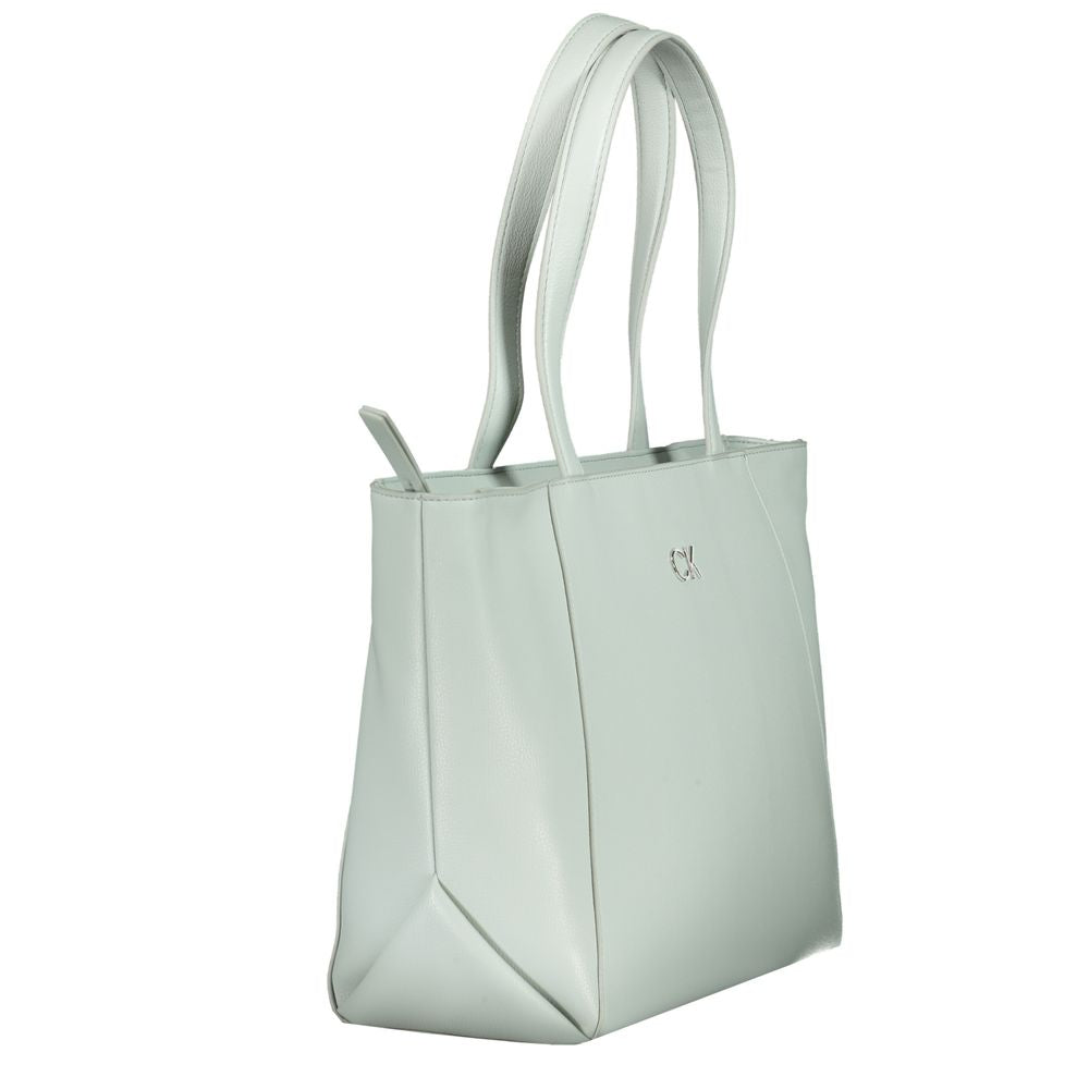 Calvin Klein Hellblaue Polyethylen-Damenhandtasche