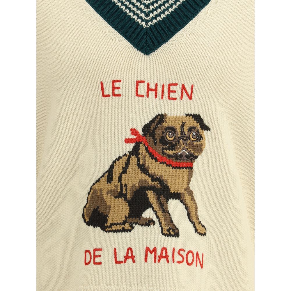 Valentino Le Chien De La Maison Wollpullover