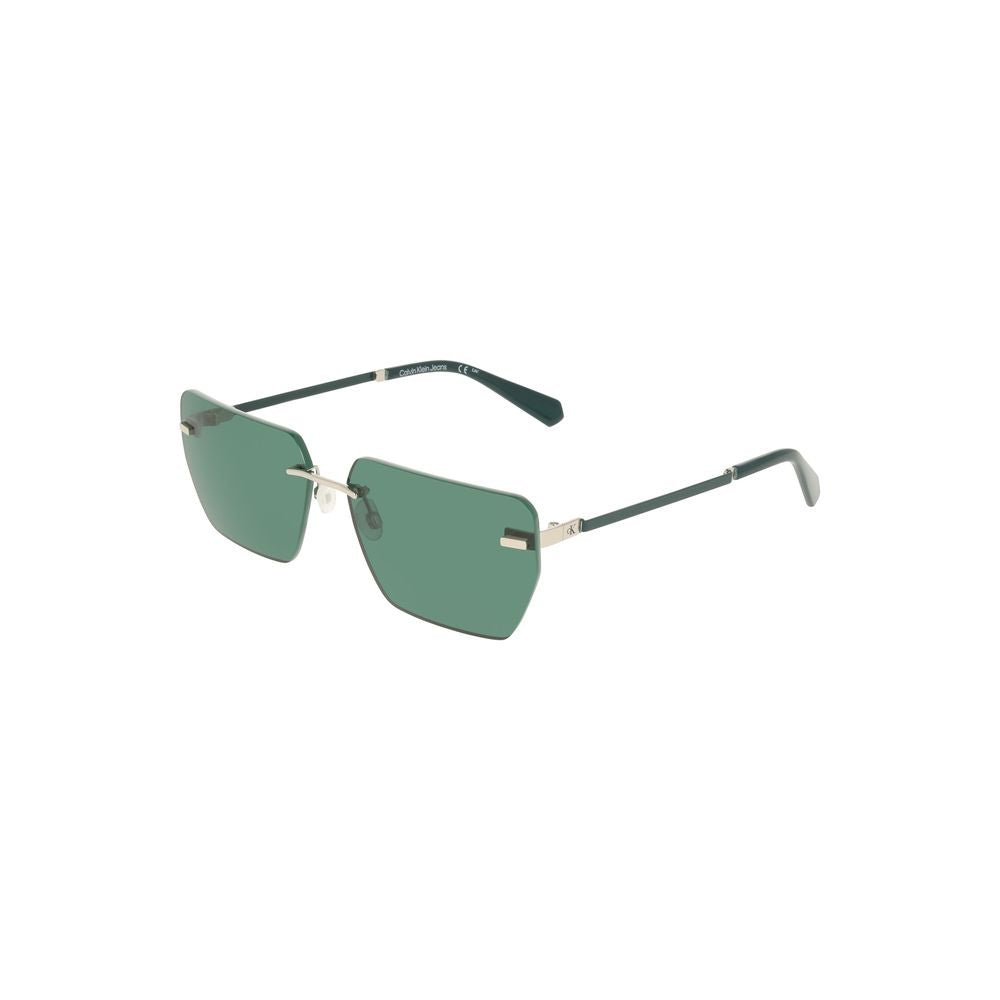 Calvin Klein Grüne Metall Herren Sonnenbrille