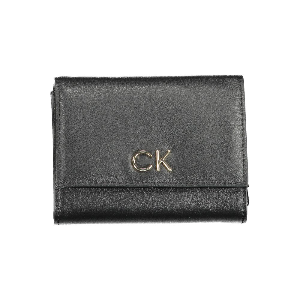 Calvin Klein Schwarze Polyester Damen Geldbörse