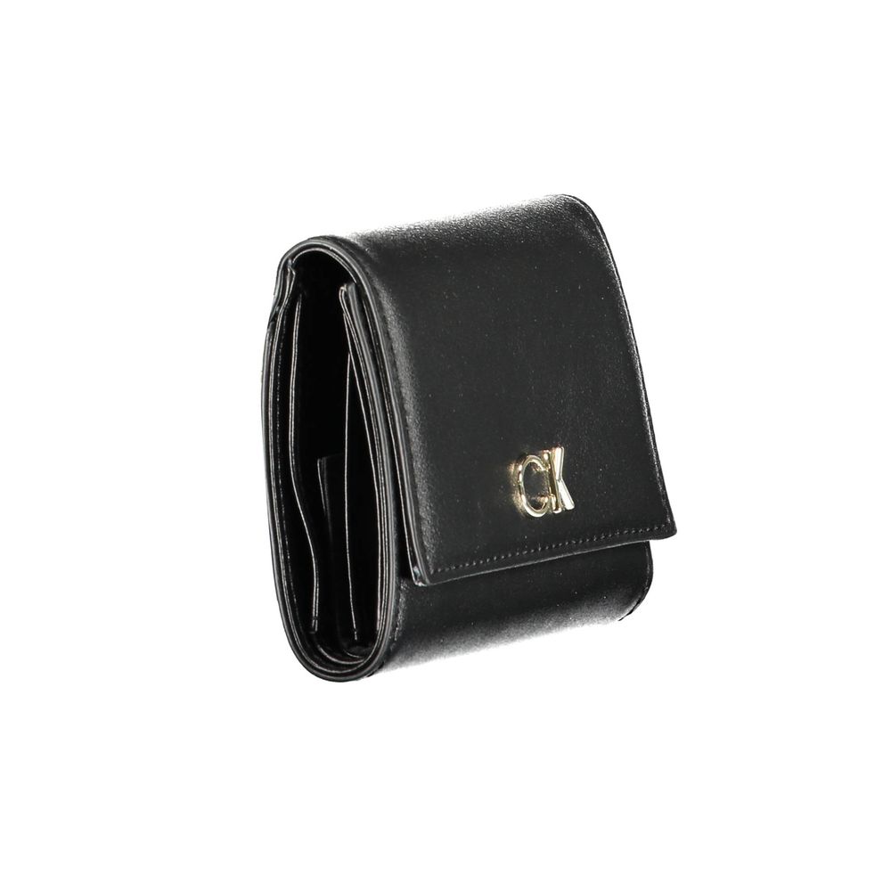 Calvin Klein Schwarze Polyester Damen Geldbörse