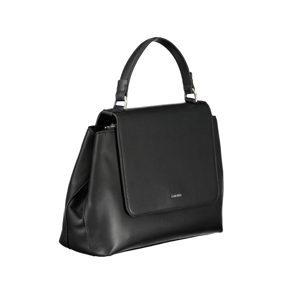 Calvin Klein Schwarze Polyester-Handtasche