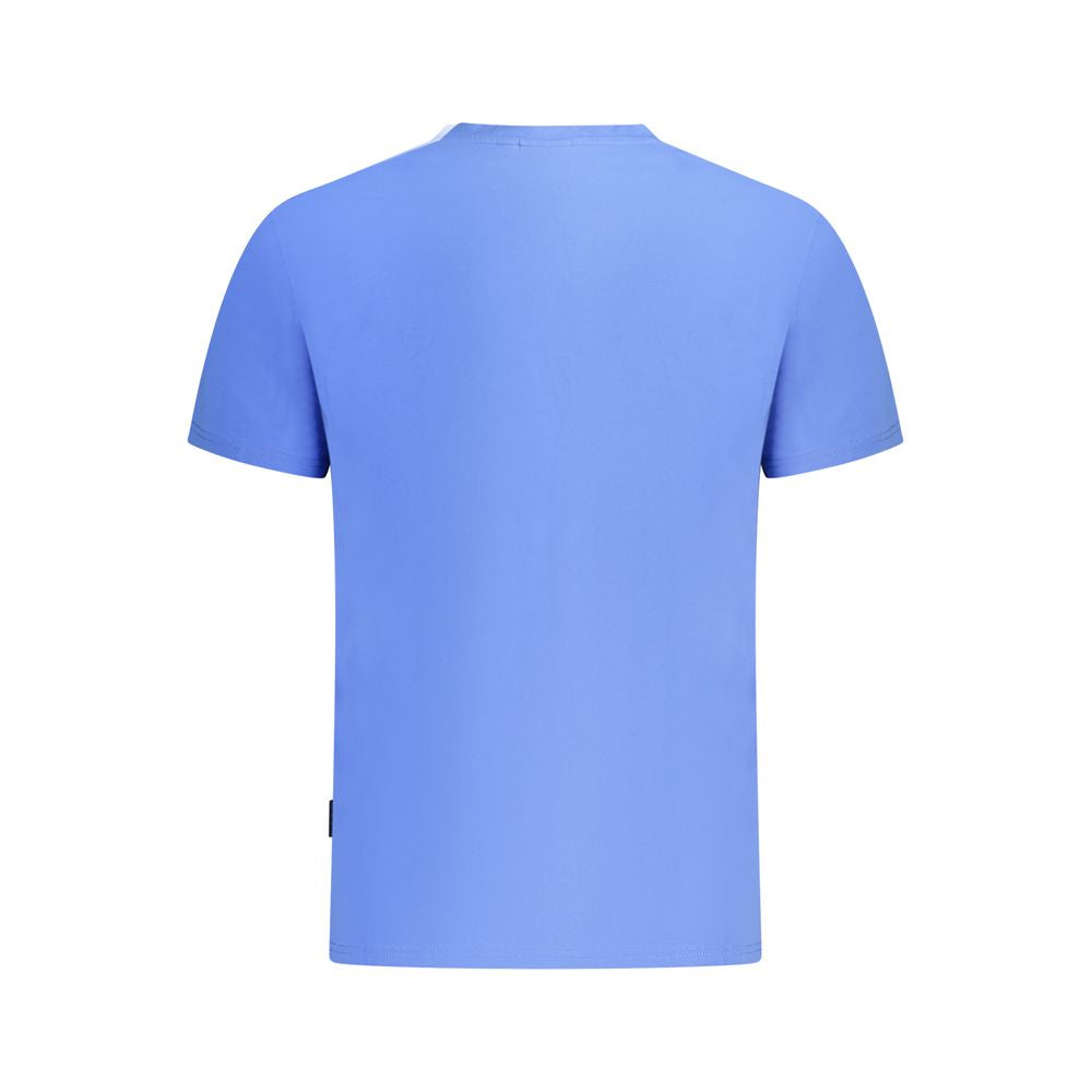 Napapijri Blaues Herren-T-Shirt aus Baumwolle