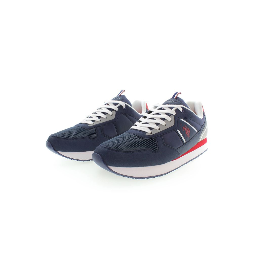 US POLO ASSN. Blue Polyester Men Sneaker