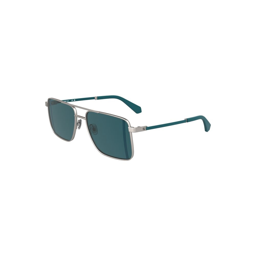 Calvin Klein Graue Metall Herren Sonnenbrille