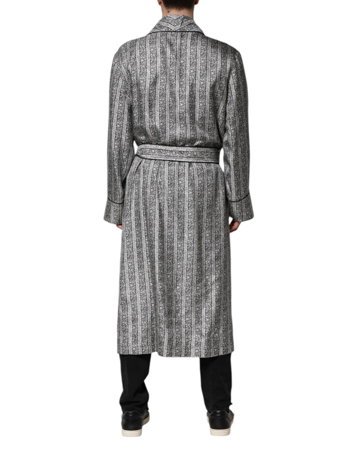 Dolce & Gabbana – Mehrfarbige Wickeljacke mit Blumenmuster
