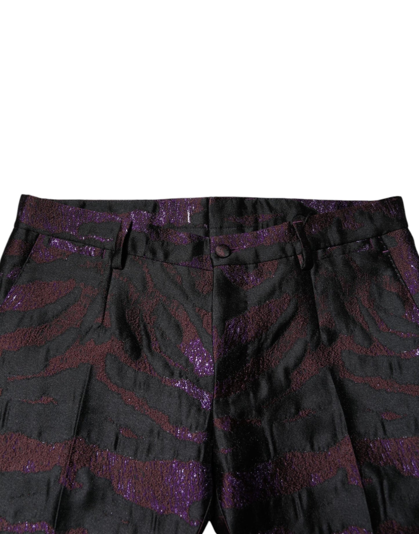 Dolce & Gabbana Mehrfarbige gemusterte Hose aus Polyester