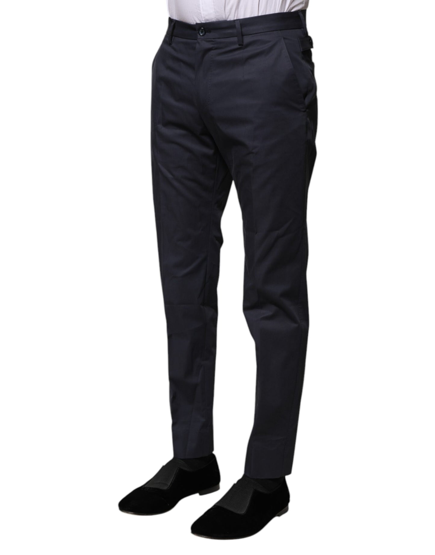 Dolce & Gabbana Dunkelblaue formelle Baumwollhose