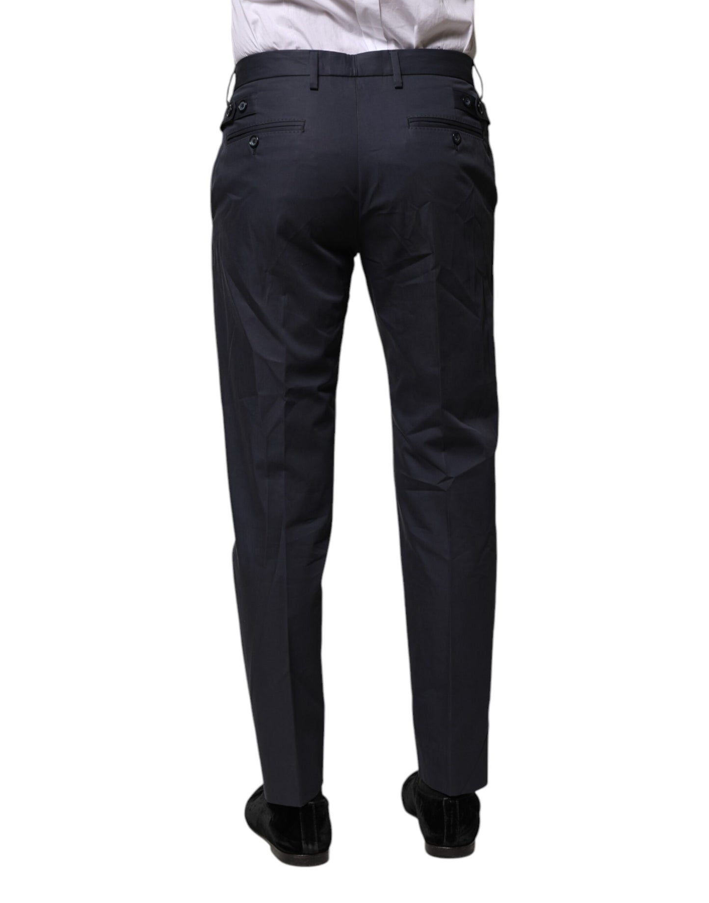 Dolce & Gabbana Dunkelblaue formelle Baumwollhose