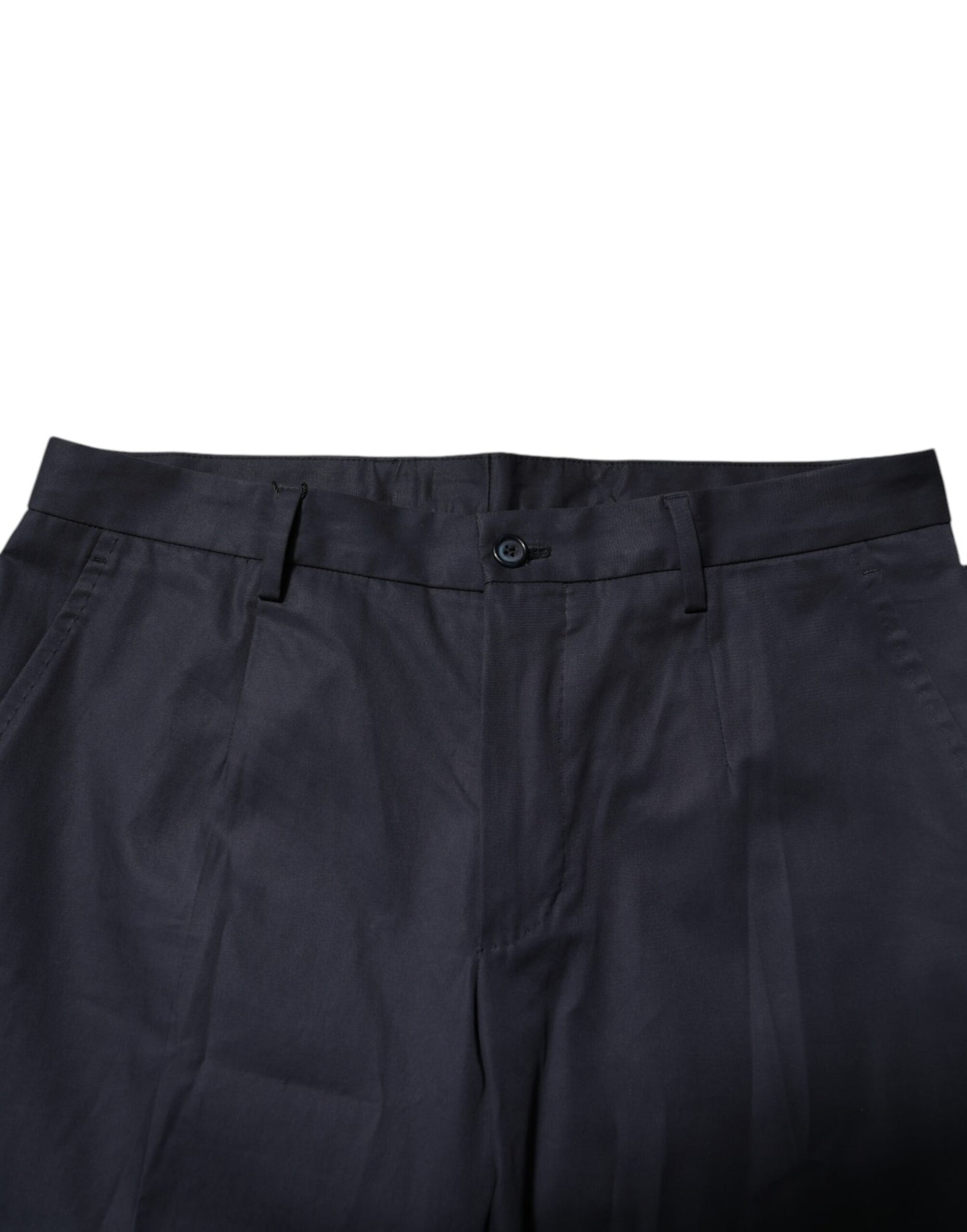 Dolce & Gabbana Dunkelblaue formelle Baumwollhose