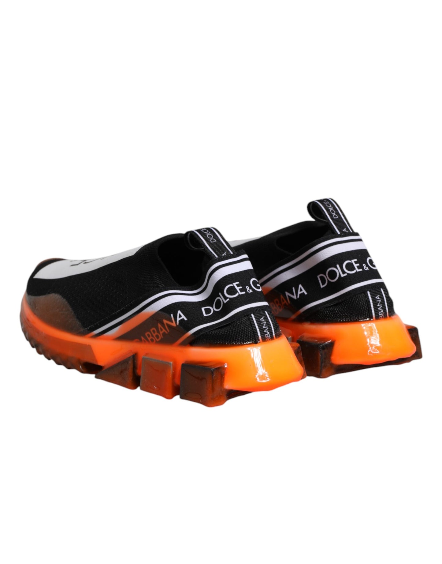 Dolce & Gabbana Schwarz Weiß Slip On Sorrento Sneakers Schuhe