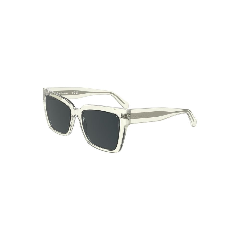 Calvin Klein Sonnenbrille aus transparentem Kunststoff