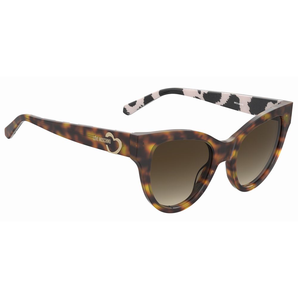 Love Moschino – Braune Acetat-Sonnenbrille