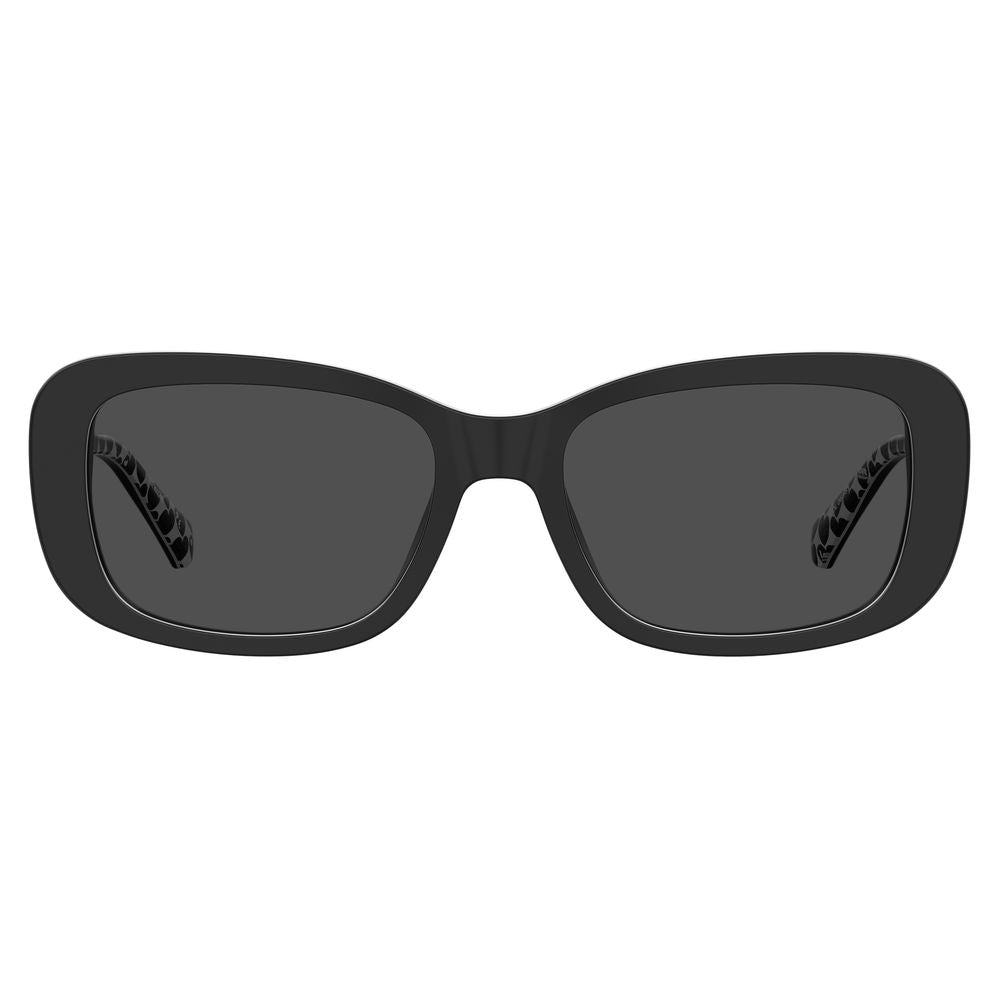 Love Moschino – Schwarze Acetat-Sonnenbrille
