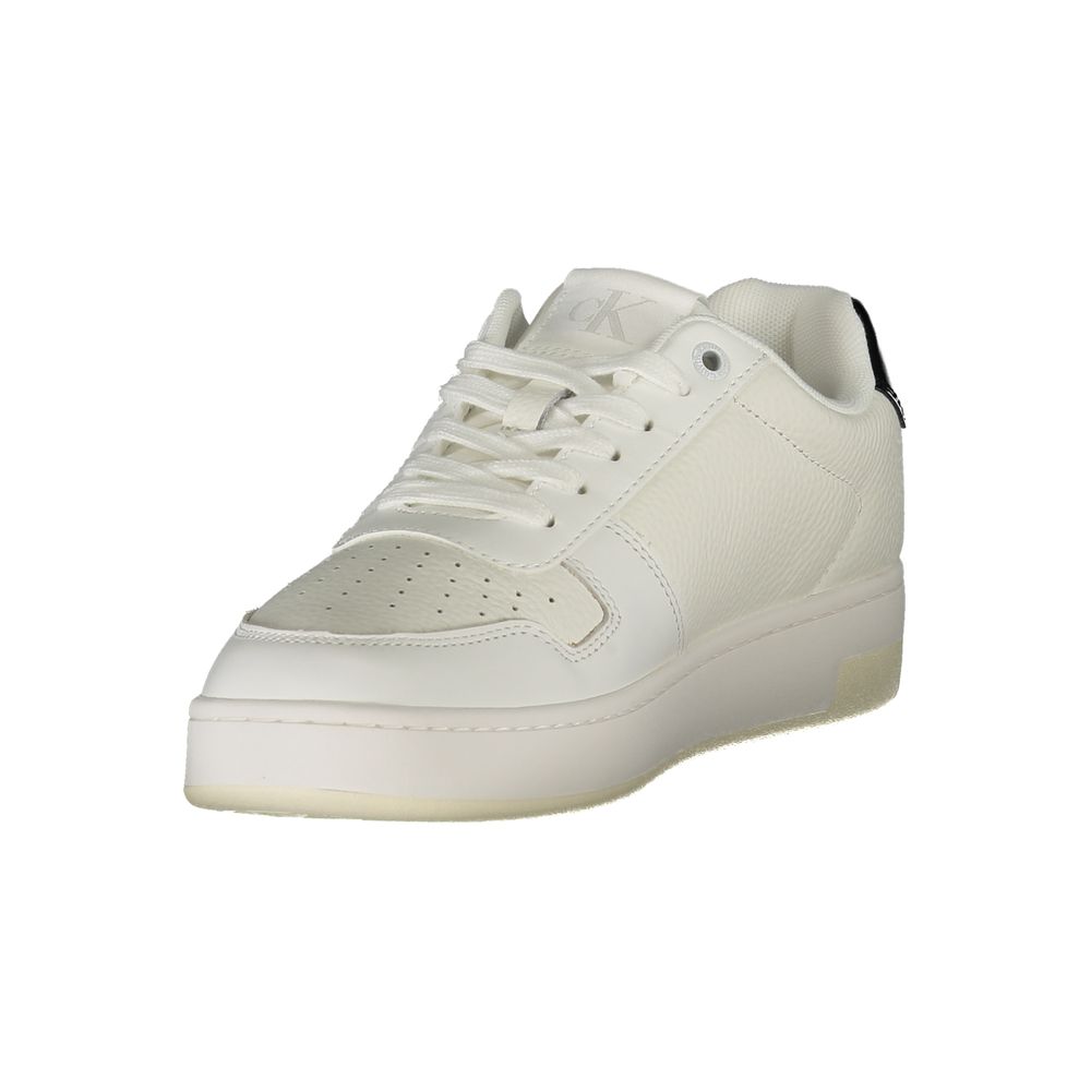Calvin Klein Damen Sneaker aus weißem Leder
