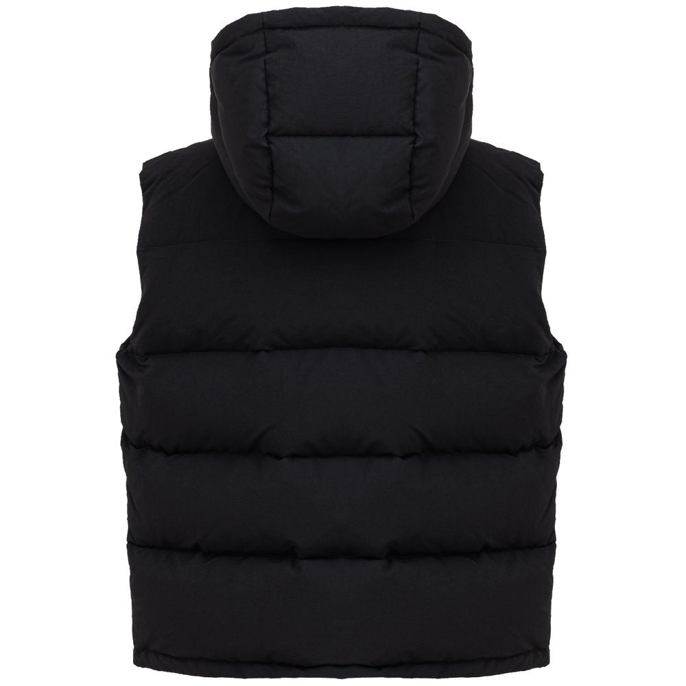 Dolce & Gabbana Schwarze ärmellose Jacke aus Polyester