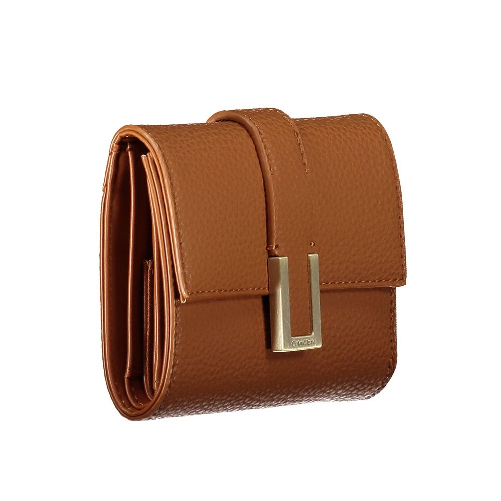 Calvin Klein Braune Polyester Damen Geldbörse