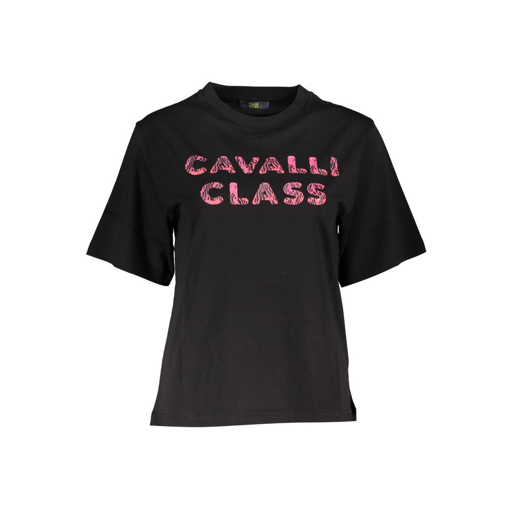 Cavalli Class Schwarzes Baumwolltop für Damen