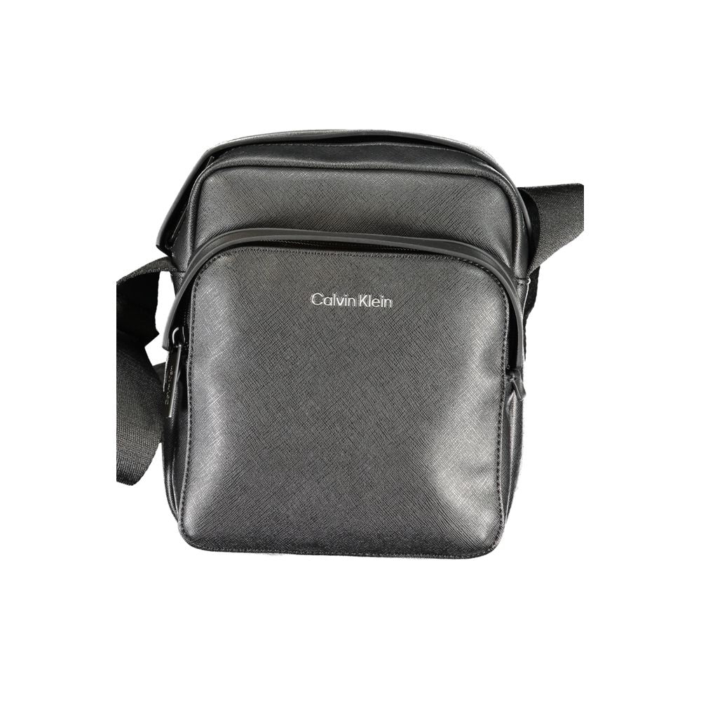 Calvin Klein – Schwarze Polyester-Umhängetasche