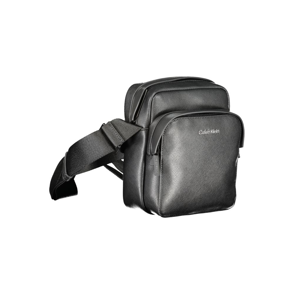 Calvin Klein – Schwarze Polyester-Umhängetasche