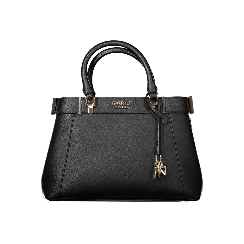 Guess Jeans Schwarze Polyethylen-Damenhandtasche