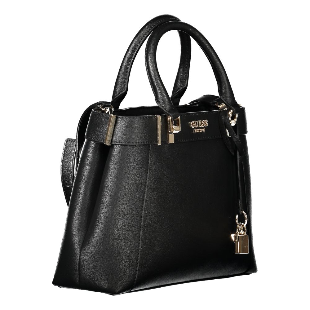Guess Jeans Schwarze Polyethylen-Damenhandtasche