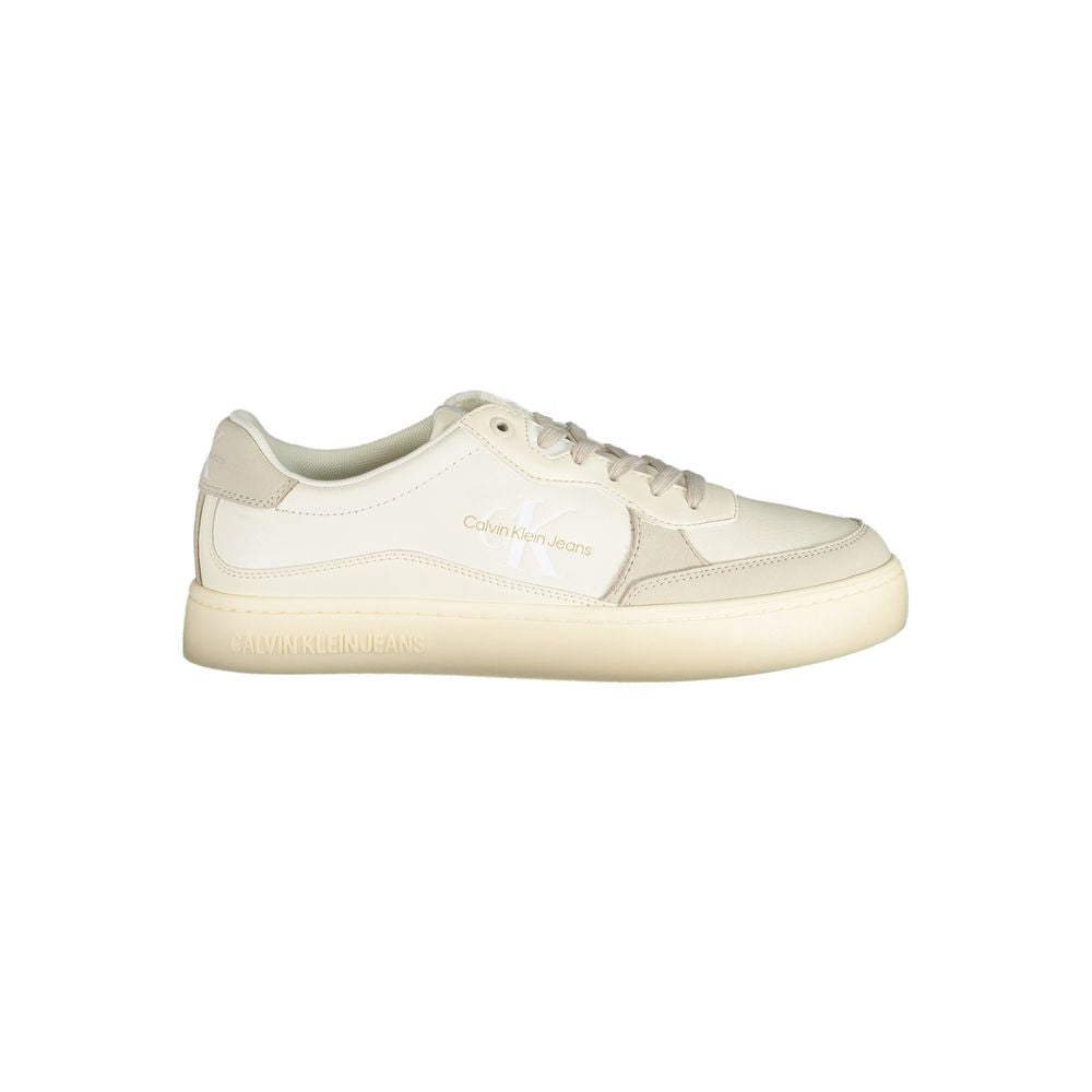 Calvin Klein Elegante weiße Sneakers mit Kontrastakzenten