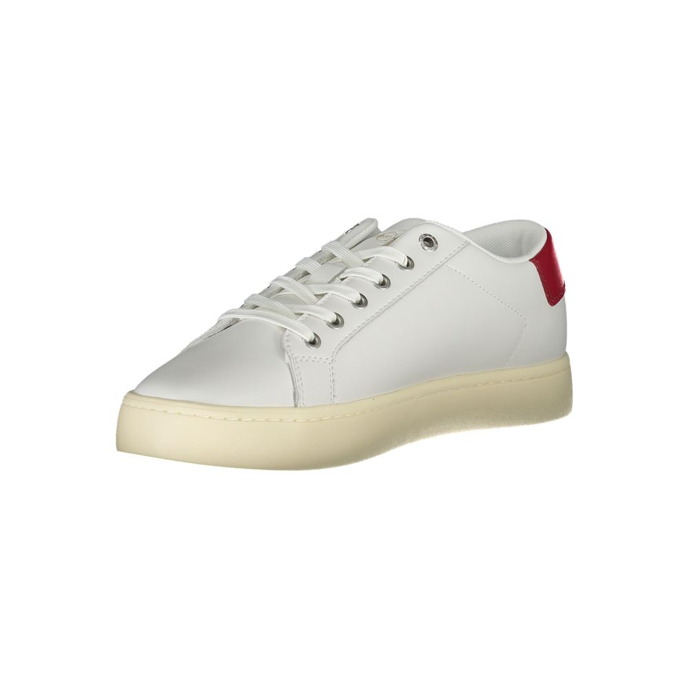 Calvin Klein – Umweltfreundliche weiße Schnür-Sneaker