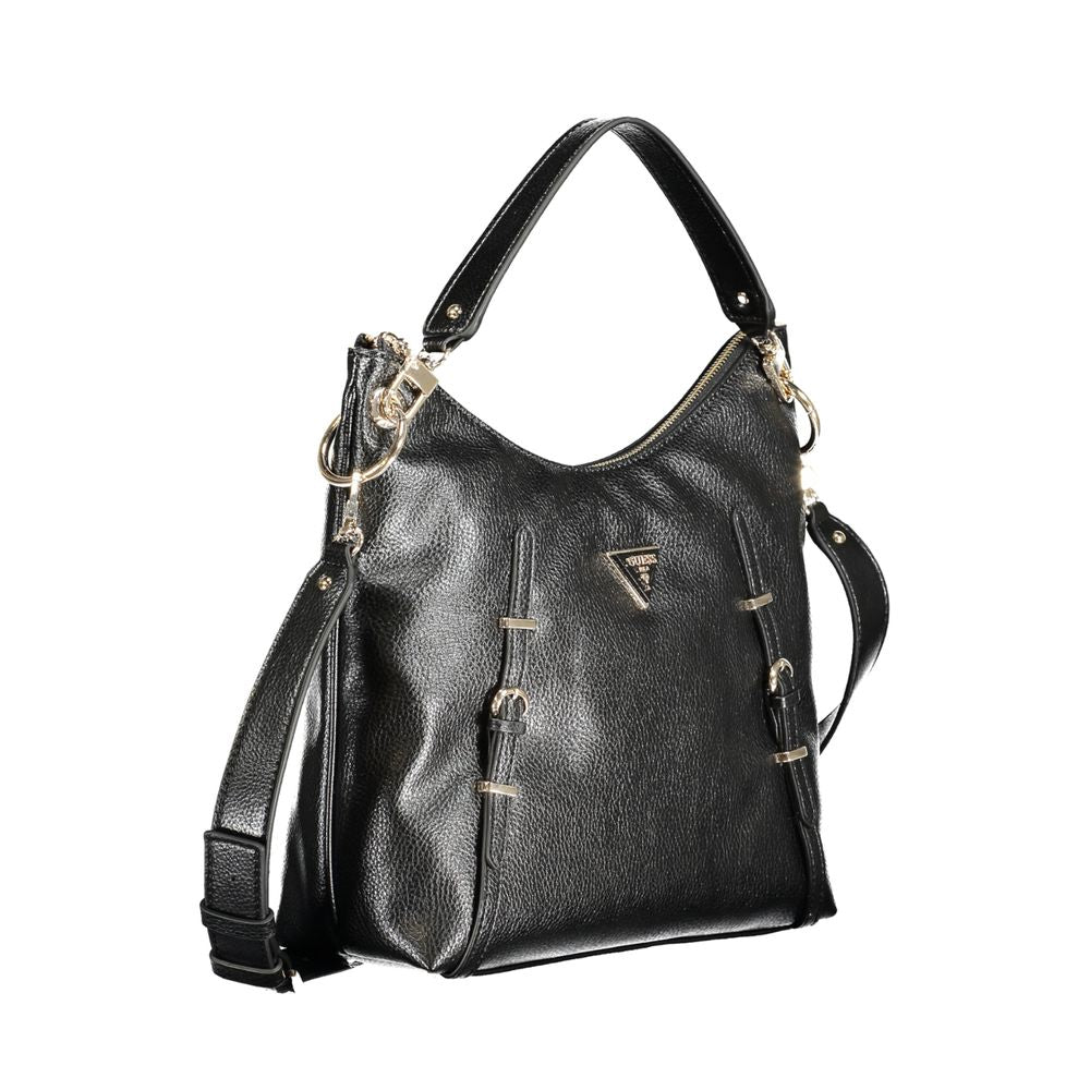 Guess Jeans – Schwarze Polyethylen-Handtasche