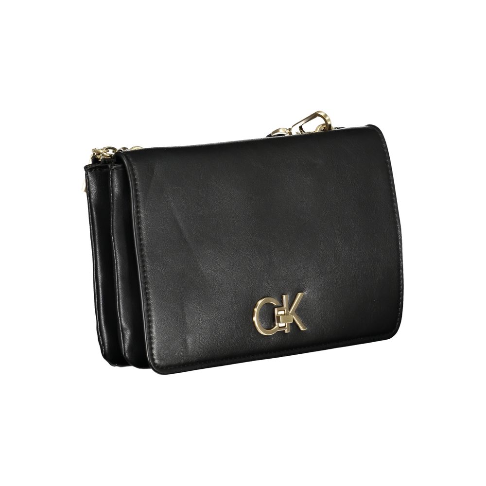 Calvin Klein Schwarze Polyester-Handtasche