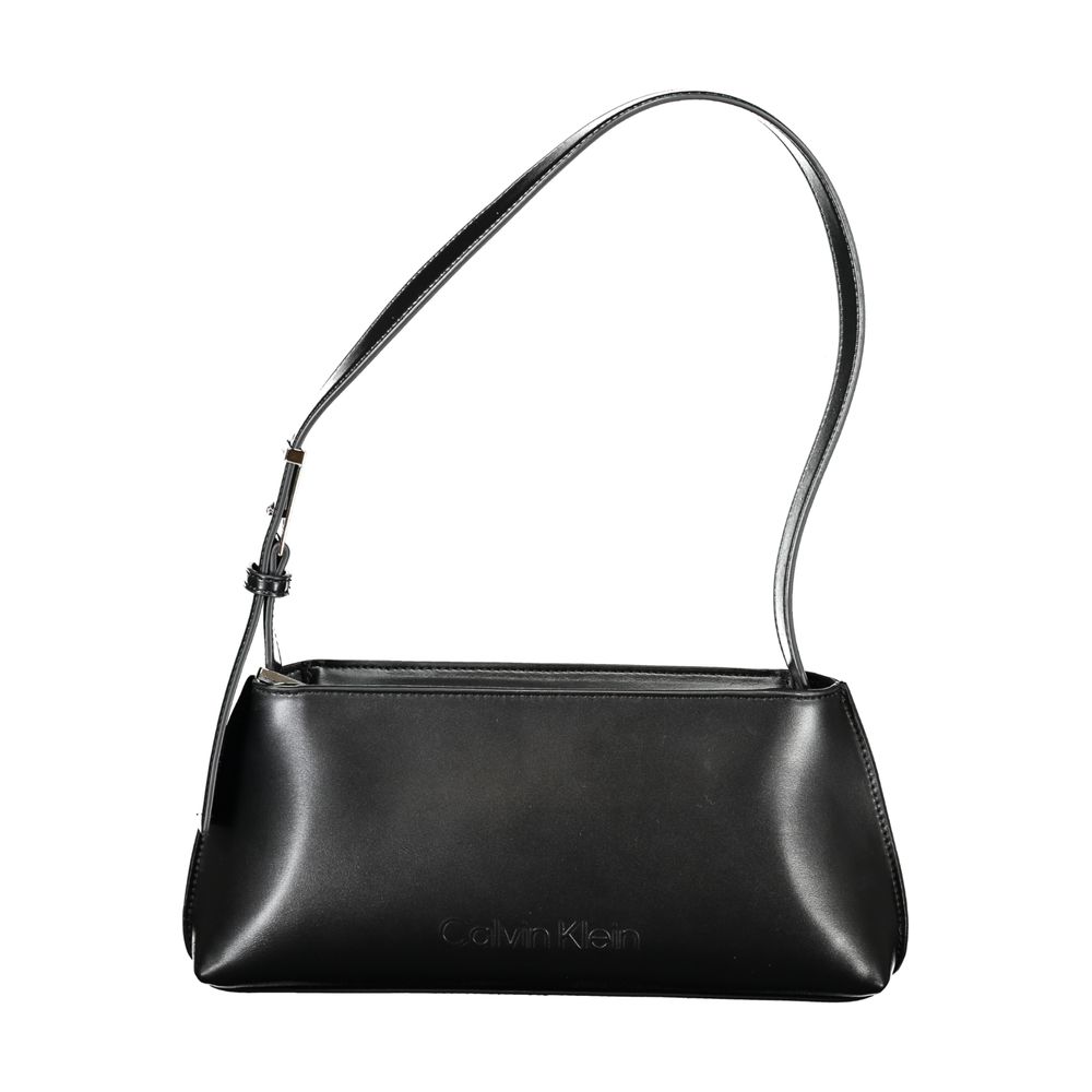 Calvin Klein Schwarze Polyester-Damenhandtasche