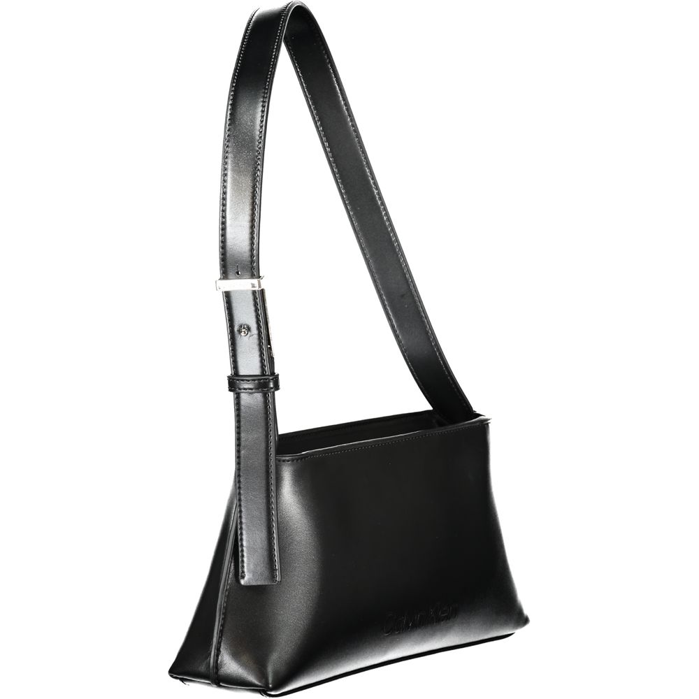 Calvin Klein Schwarze Polyester-Damenhandtasche