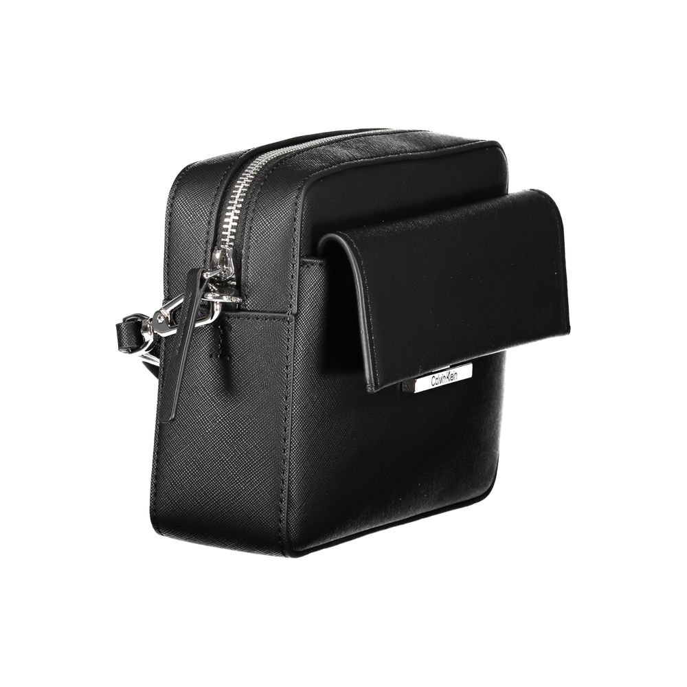 Calvin Klein Damenhandtasche aus Polyethylen, Schwarz