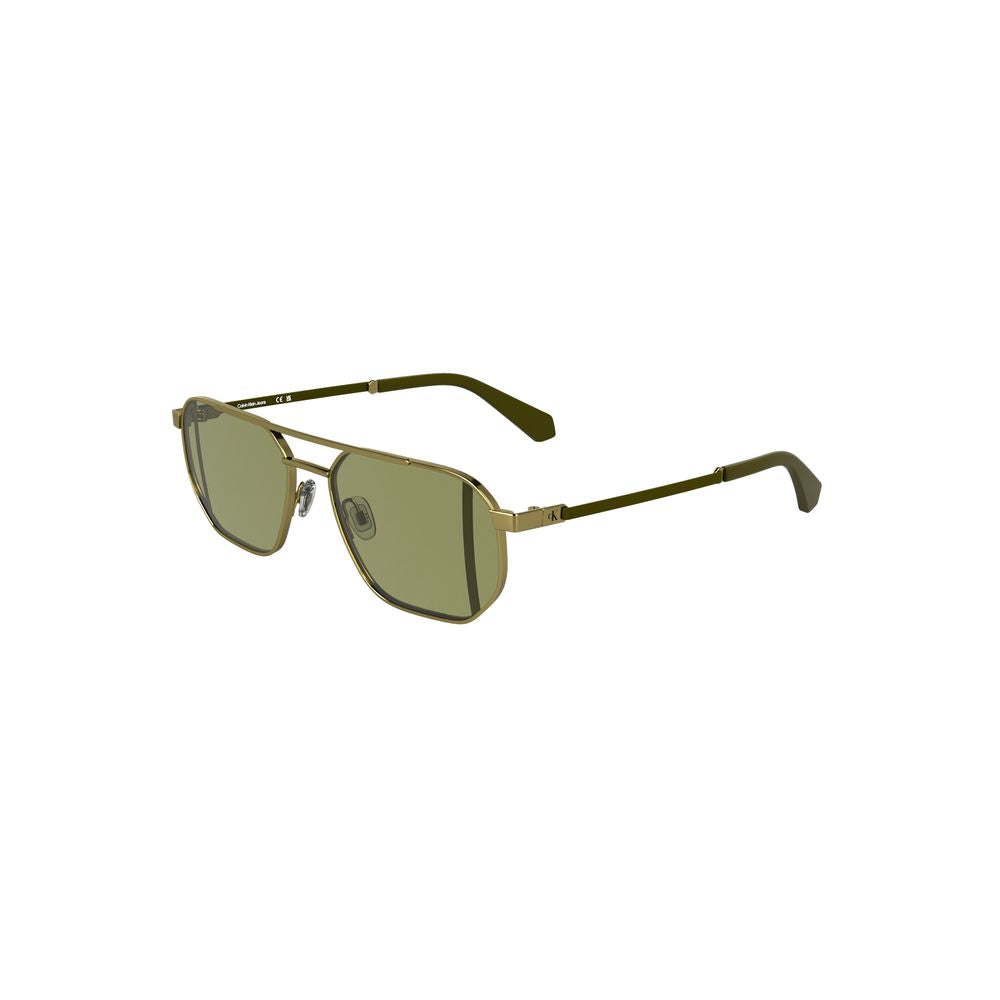 Calvin Klein Gold Metall Herren Sonnenbrille