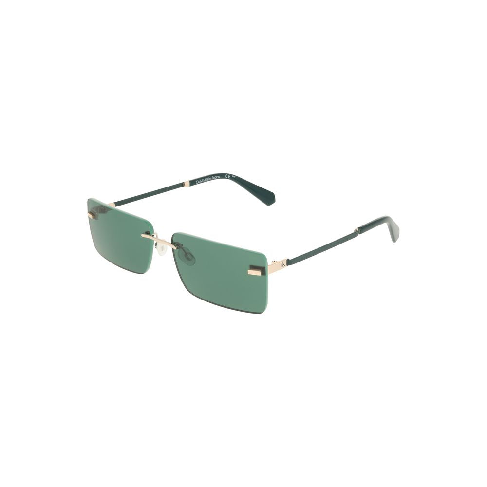 Calvin Klein Grüne Metall Damen Sonnenbrille