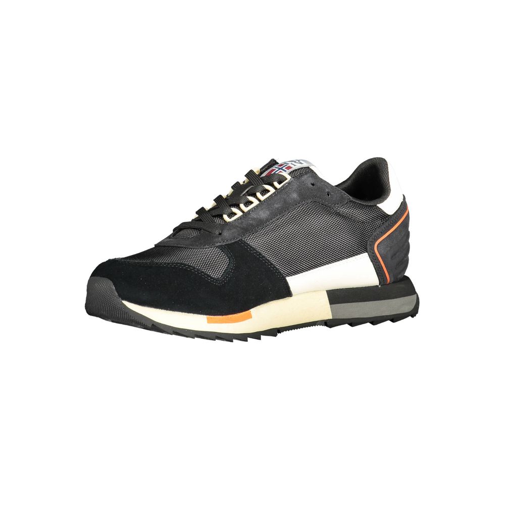 Napapijri Herren-Sneaker aus schwarzem Leder