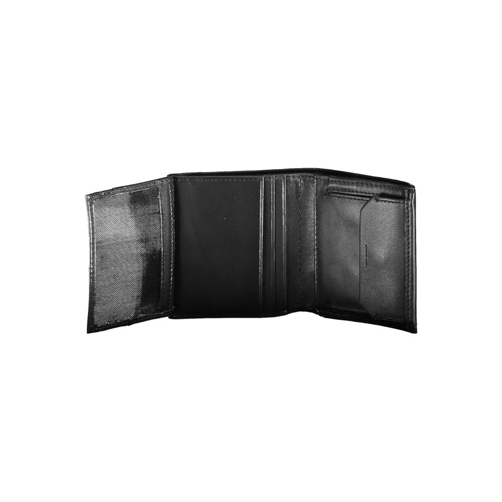 Calvin Klein Herren-Geldbörse aus schwarzem Leder