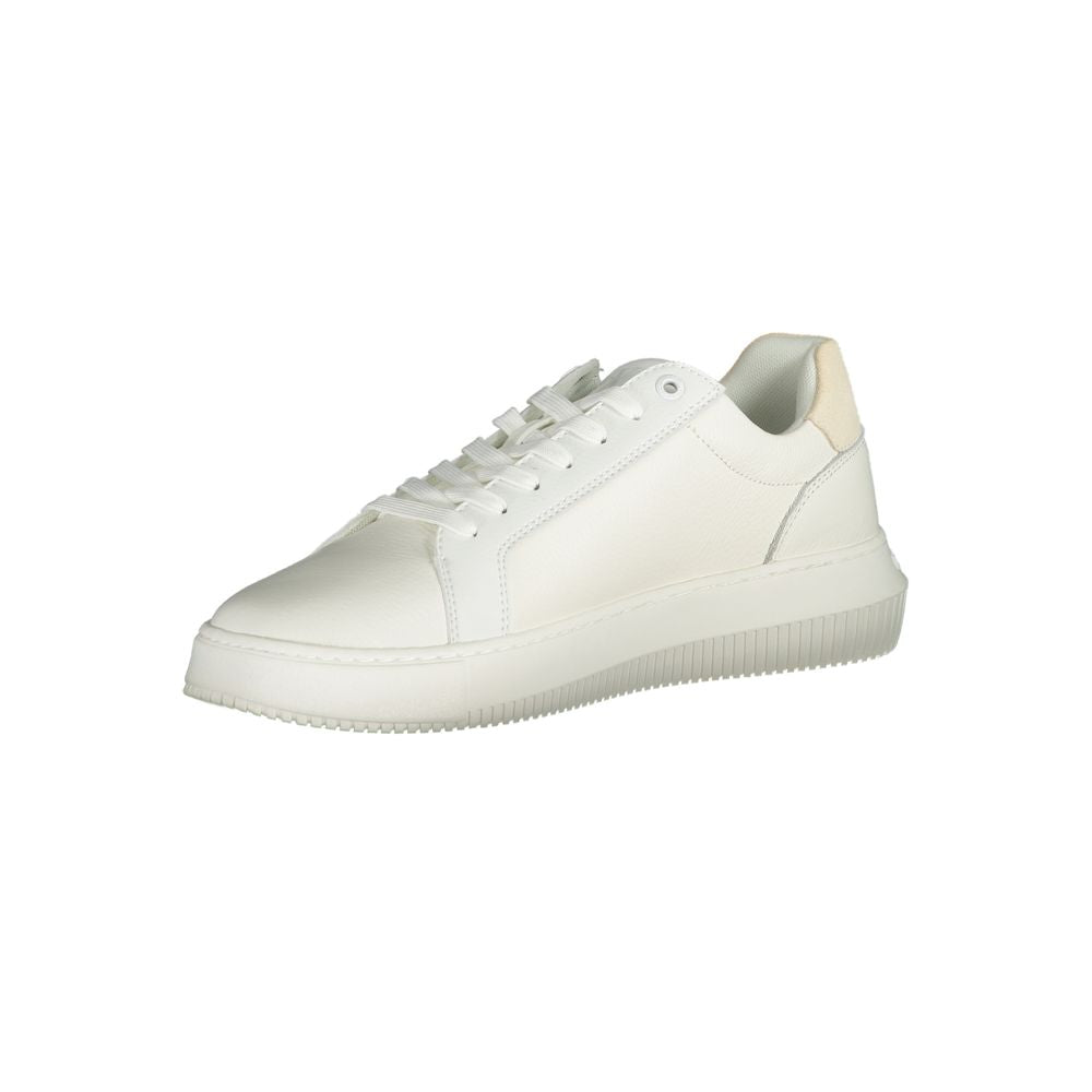 Calvin Klein – Weiße Polyethylen-Sneaker für Herren