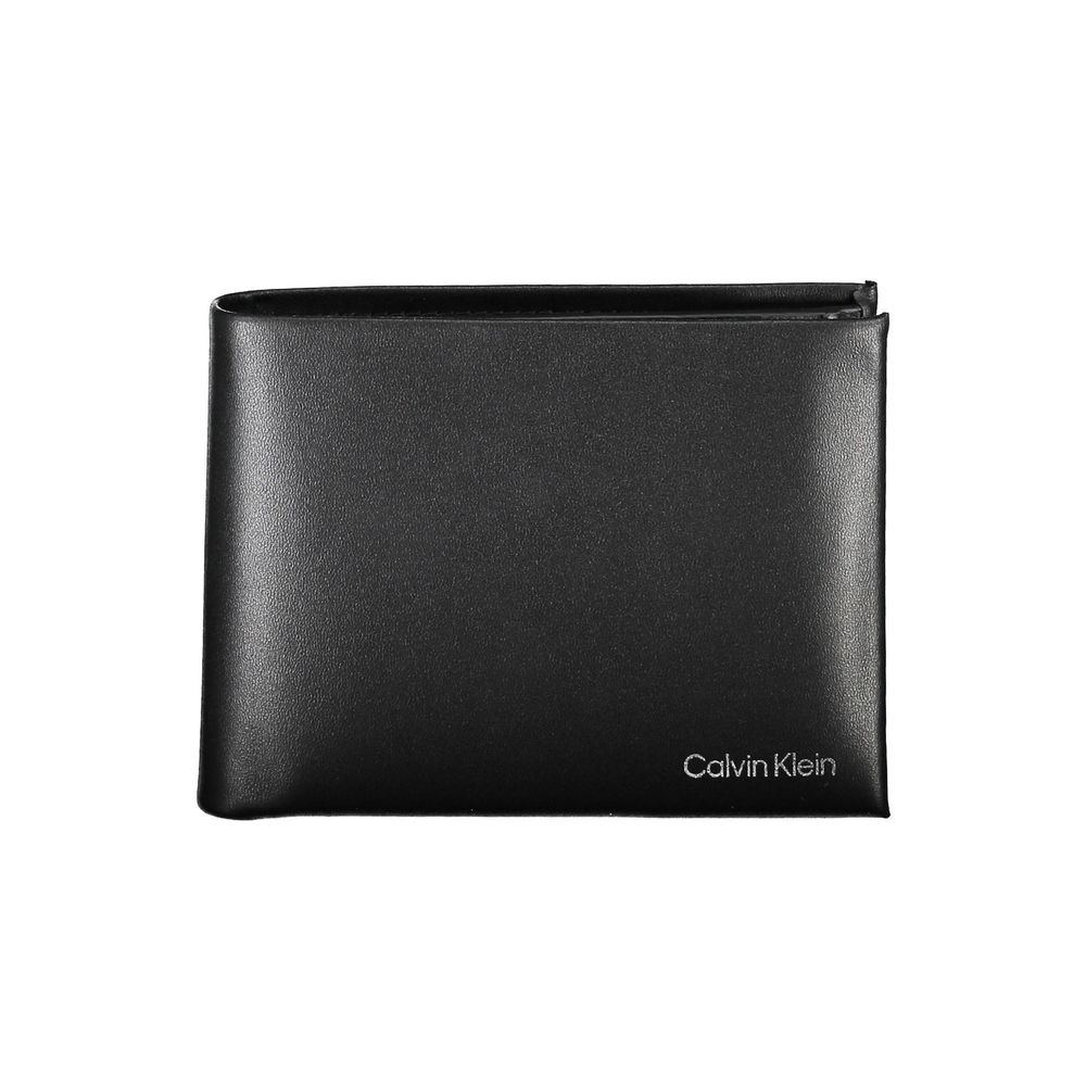 Calvin Klein Herren-Geldbörse aus schwarzem Leder