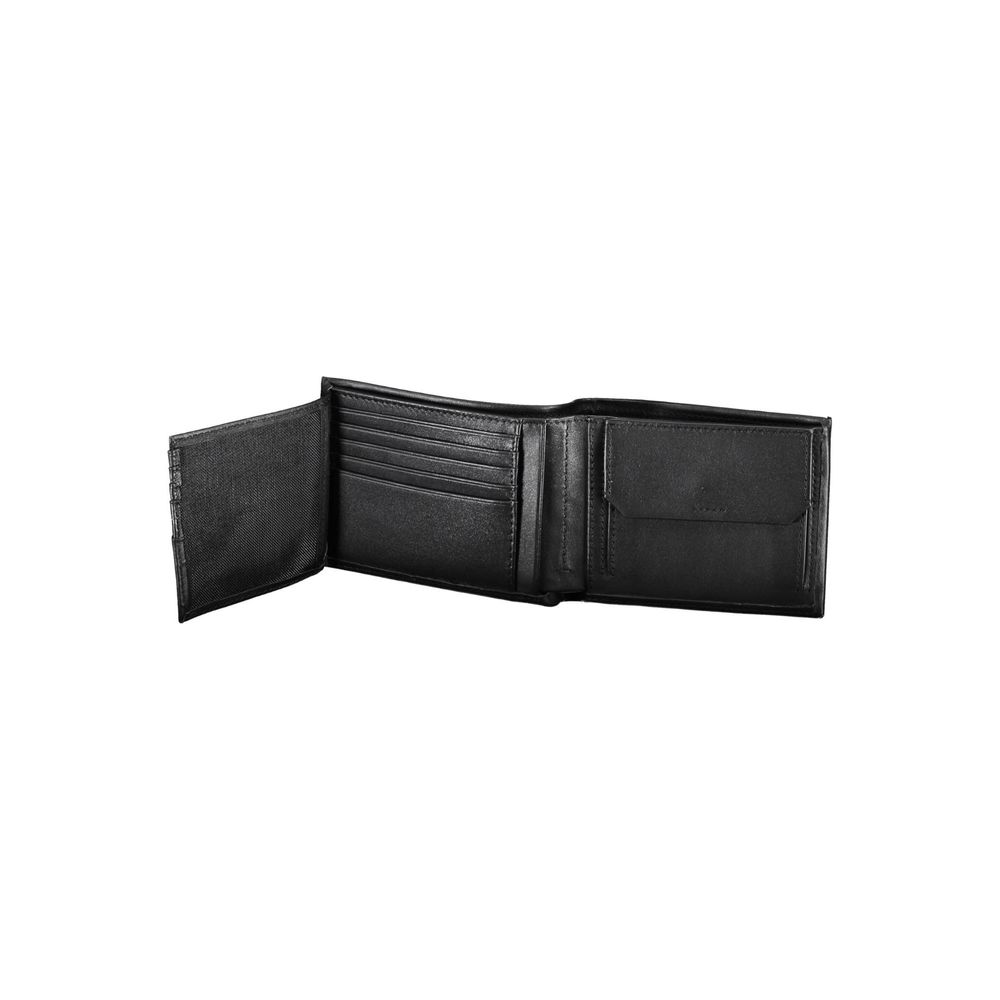 Calvin Klein Herren-Geldbörse aus schwarzem Leder