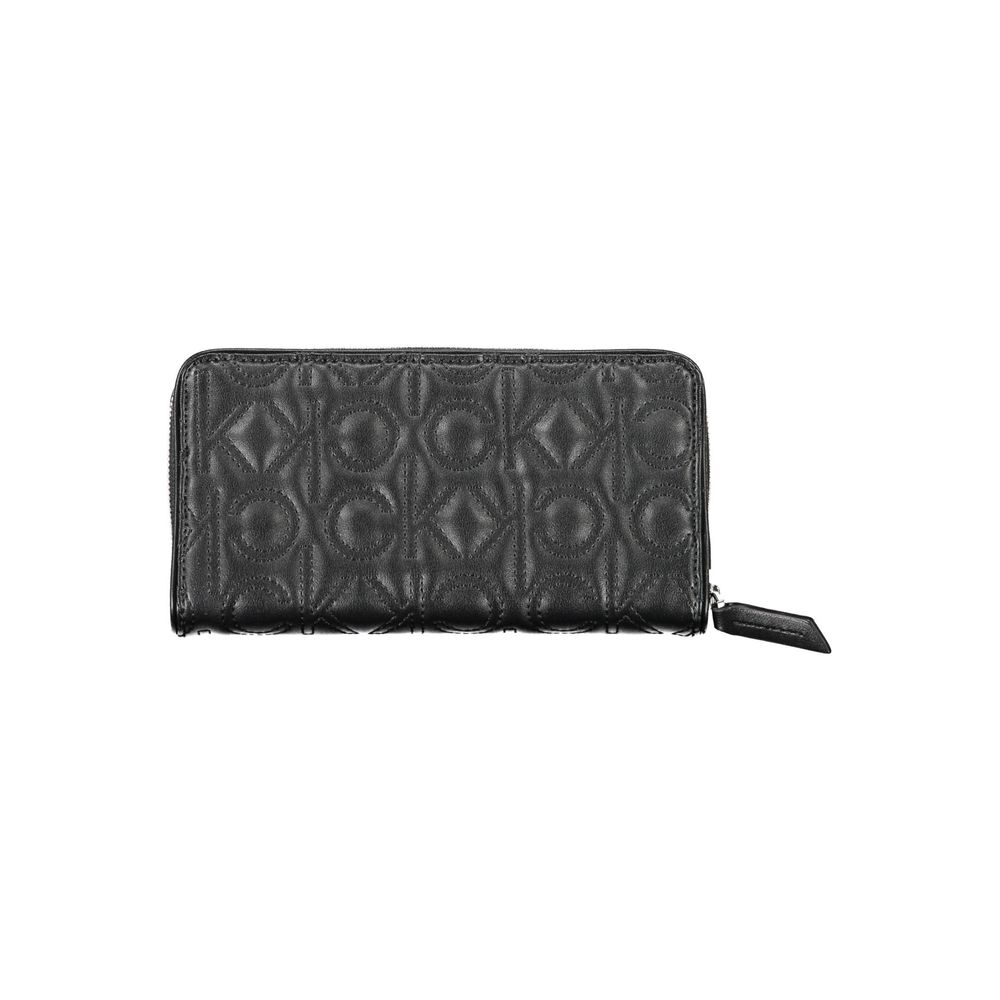 Calvin Klein – Schwarze Polyethylen-Geldbörse für Damen