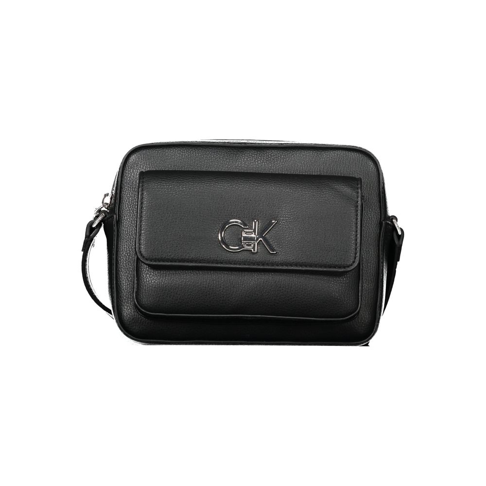 Calvin Klein Damenhandtasche aus Polyethylen, Schwarz