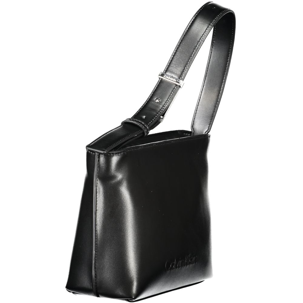 Calvin Klein Schwarze Polyester-Damenhandtasche