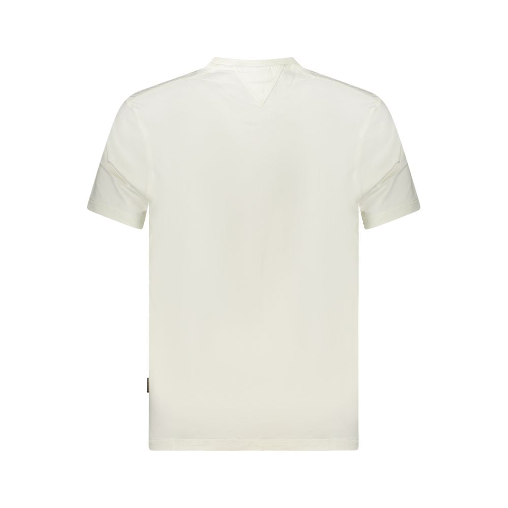 Napapijri Weißes Baumwoll-T-Shirt für Herren