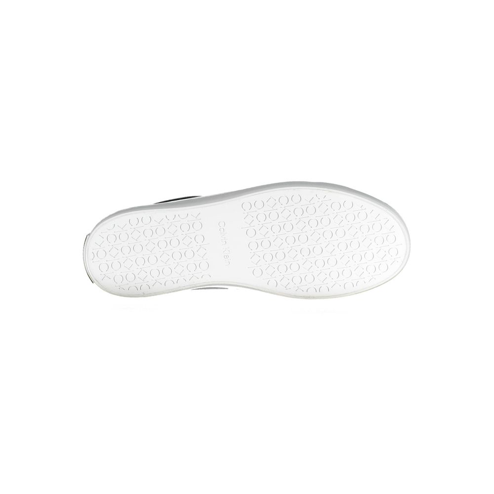 Calvin Klein Damen-Sneaker aus schwarzem Leder
