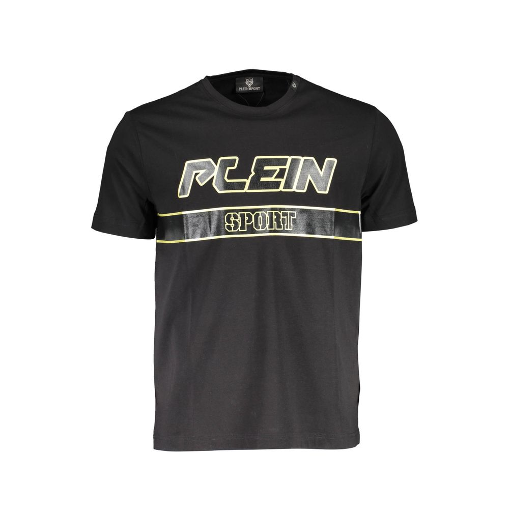 Plein Sport Schwarzes Baumwoll-Herren-T-Shirt