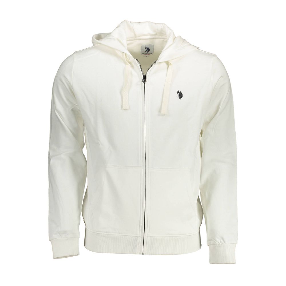 US POLO ASSN. Weißer Baumwollpullover für Herren