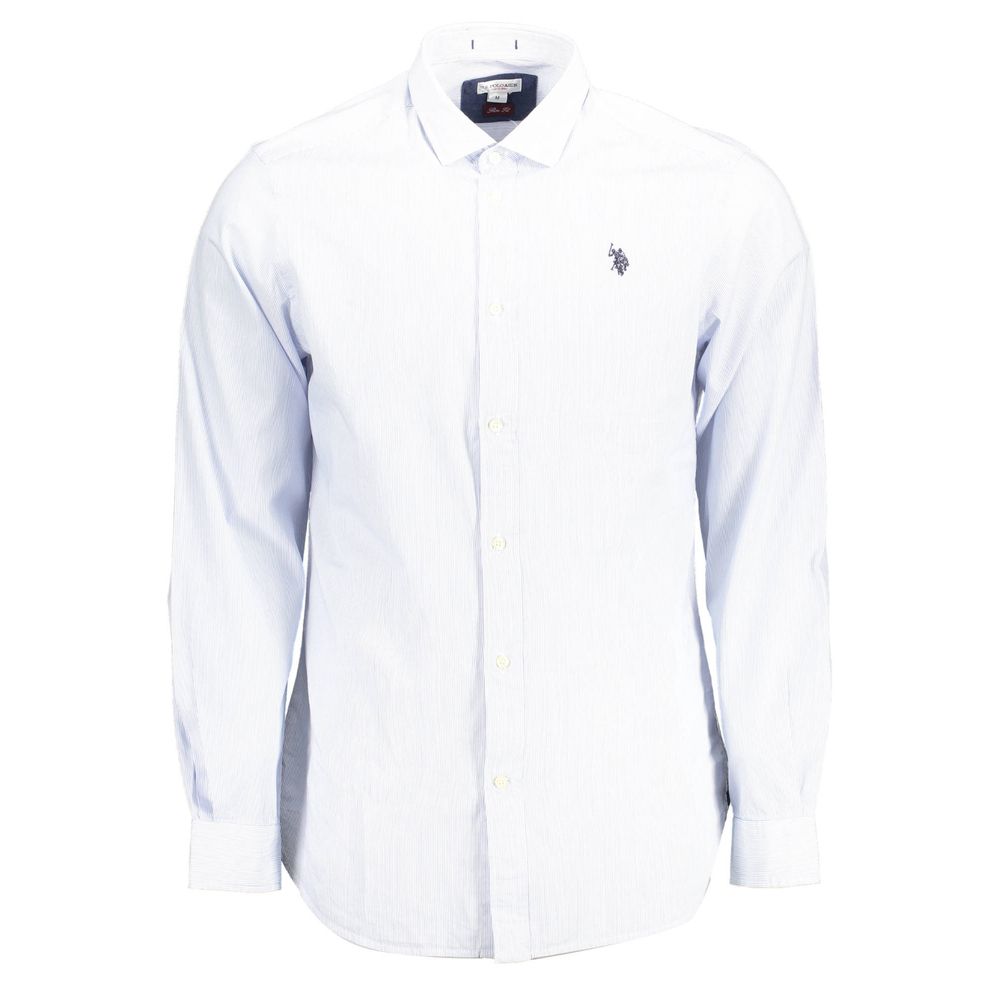 US POLO ASSN. Light Blue Cotton Men Shirt