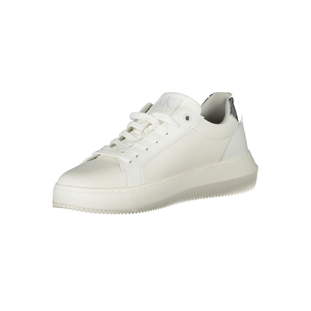 Calvin Klein – Weiße Polyethylen-Sneaker für Damen